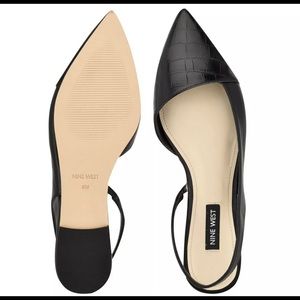 Nine West Beads Slingback Pointy Toe Flats (never used, Size 6)